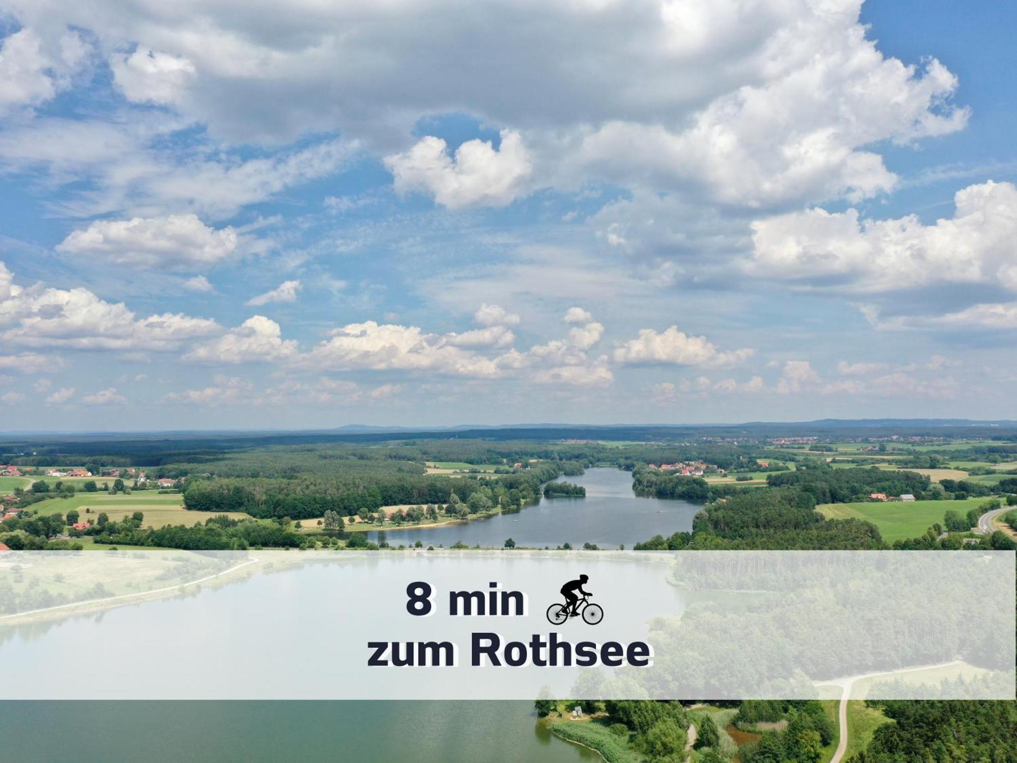 Ferienhaus Rothsee-Oase Ideale Ausgangslage Mit Tollem Ausblick, Sauna Und Privatem Garten Roth  Exterior foto